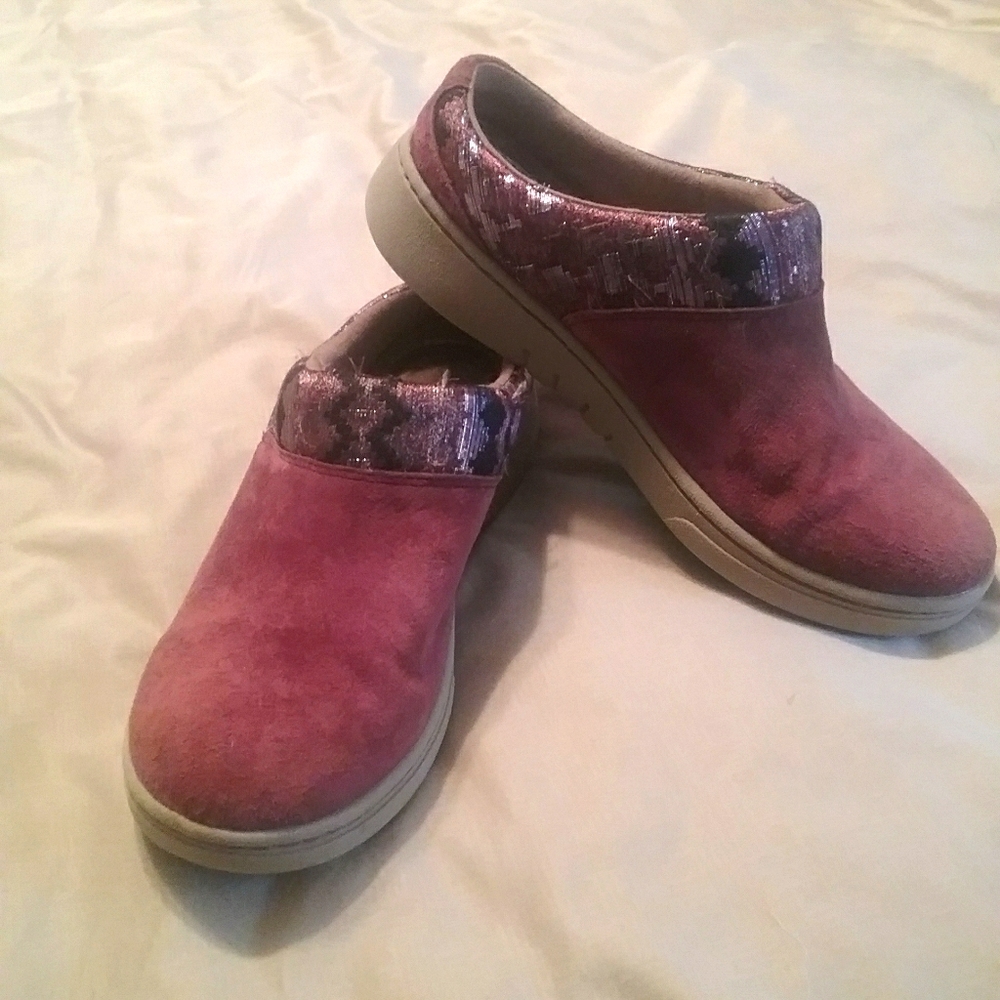 Dansko suede slip on shoe